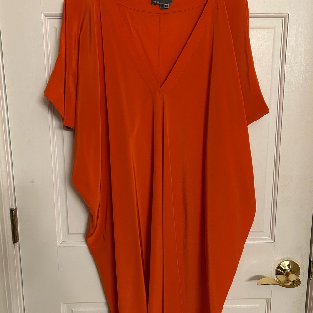 Vince Orange Mini Dress